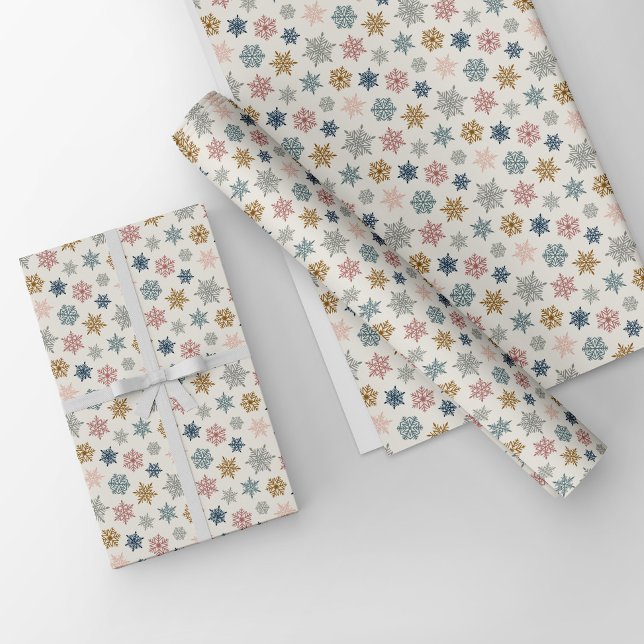 Multicolored snowflake pattern – winter christmas geschenkpapier (Von Creator hochgeladen)