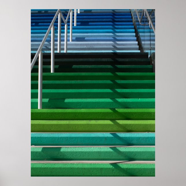 Multicolored stairs poster (Vorne)
