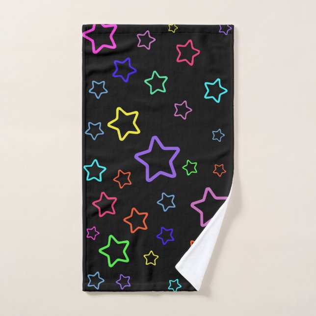 Multicolored Starry Night Handtuch (Handtuch)