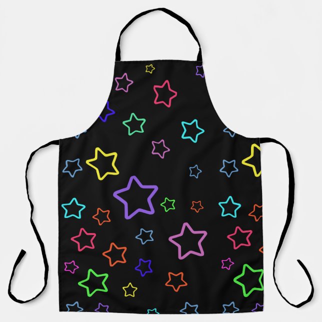 Multicolored Starry Night Schürze (Vorderseite)