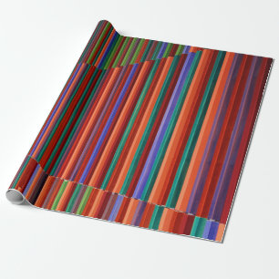 Multicolored striped illustration geschenkpapier