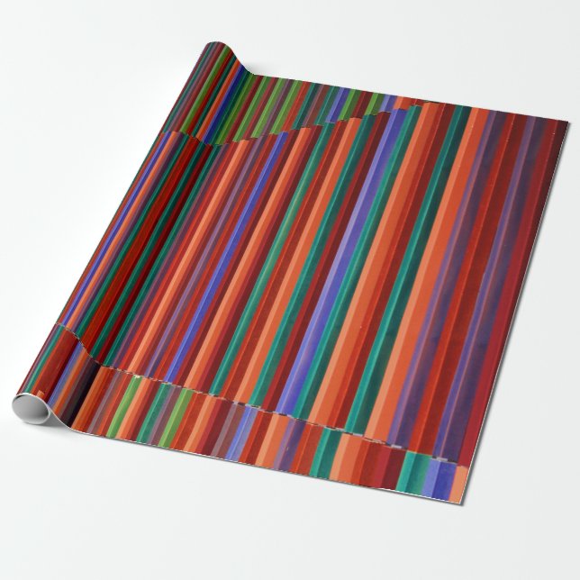 Multicolored striped illustration geschenkpapier (Ungerollt)