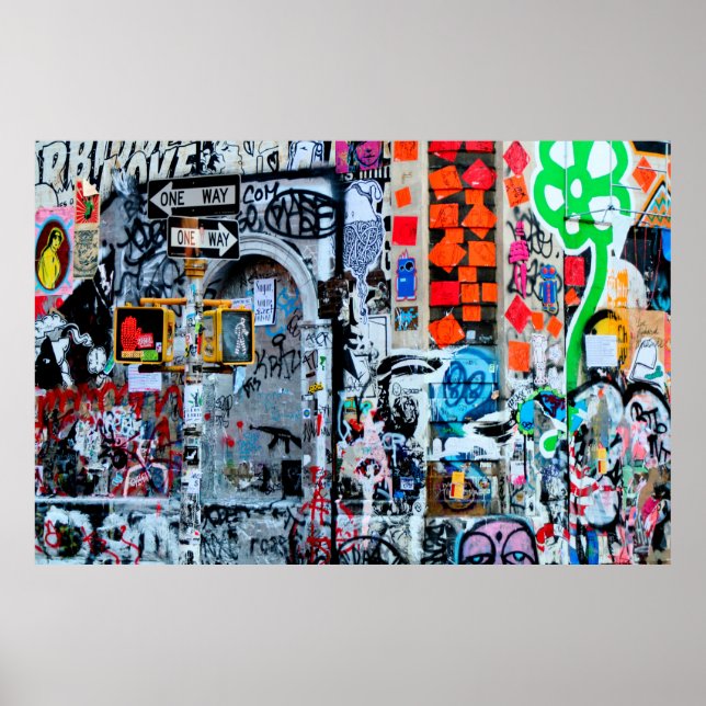 MULTICOLORED WALL PAINING POSTER (Vorne)