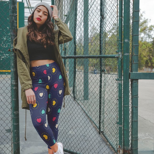 Multicolorherzen Leggings (Von Creator hochgeladen)