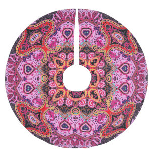 Multicolorpaisley, Schal-Print-Design Polyester Weihnachtsbaumdecke