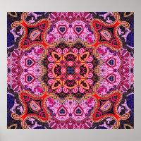 Multicolorpaisley, Schal-Print-Design