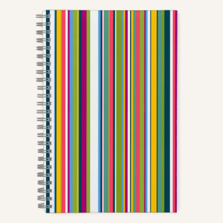 Multicolour Vertical Striped notebook  Notizbuch