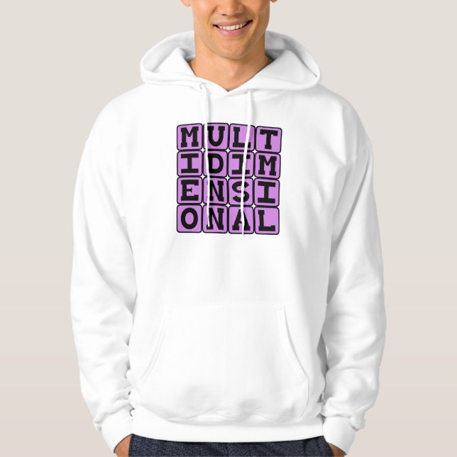 Multidimensional, über viele Dimensionen hinweg Hoodie (Vorderseite)