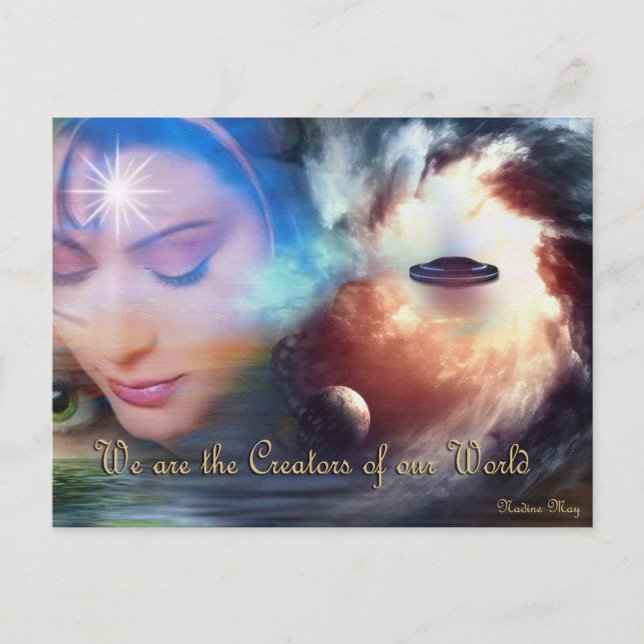 Multidimensionale Welten Postkarte (Vorderseite)