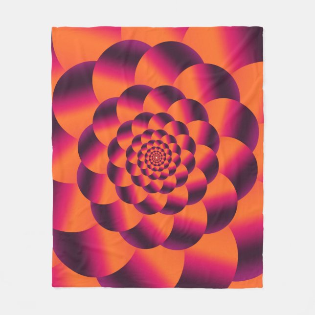 Multifarbiger psychedelischer Hintergrund, funky v Fleecedecke (Vorderseite)