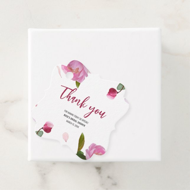 Multiflorales Brautparty Geschenkanhänger (Beispiel)