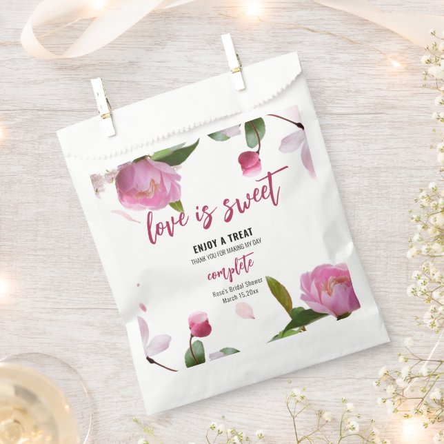 Multiflorales Brautparty Geschenktütchen (Ausgeschnitten)