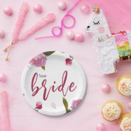 Multiflorales Brautparty Pappteller