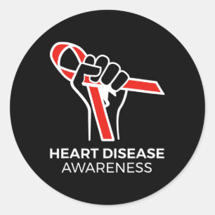Multifunktionsgerät; Geschenke für Herzerkrankunge Runder Aufkleber