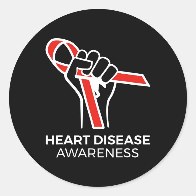 Multifunktionsgerät; Geschenke für Herzerkrankunge Runder Aufkleber (Vorderseite)