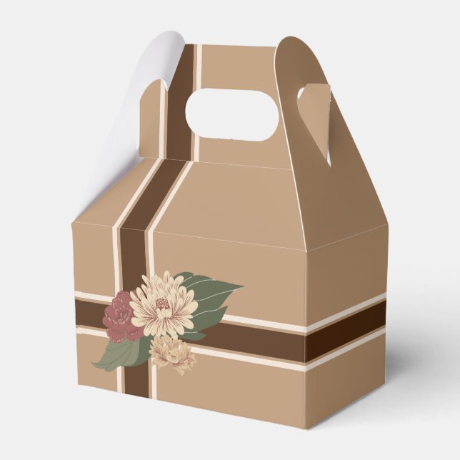 Multifunktionsleisten-Design mit Blumenakzent Geschenkschachtel (Vorderseite)