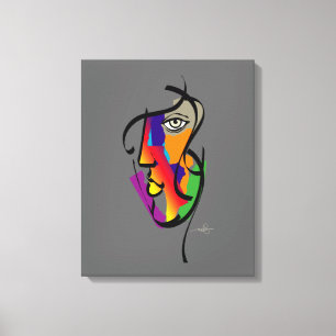 Multikulturelle Frau Leinwanddruck