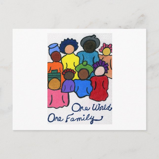 Multikulturelle Geschenke Postkarte (Vorderseite)