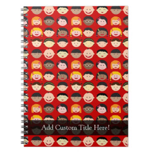 Multikulturelle Kinder Notizblock