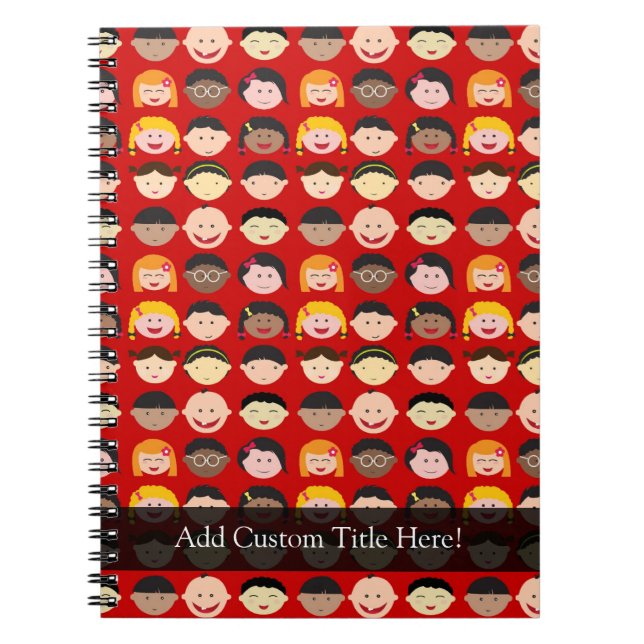 Multikulturelle Kinder Notizblock (Vorderseite)