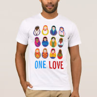 Multikulturelle Verschachtelungs-Puppen ein