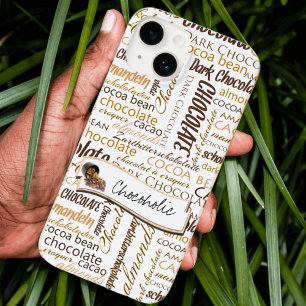 Multilingual Chocolate Typografy Word Cloud Case-Mate iPhone Hülle