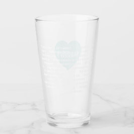 Multilingual Liebe Tumbler Minze Blue Custom Desig
