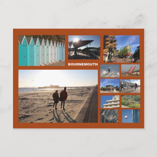 Multimage von Bournemouth Postkarte (Vorderseite)