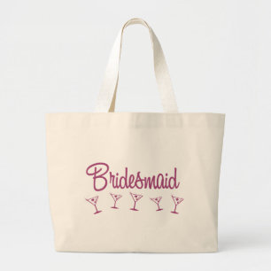 MultiMartini-Brautjungfer-Rosa Jumbo Stoffbeutel