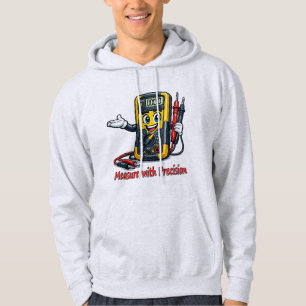 Multimeter Cartoon Maß mit Präzision Hoodie