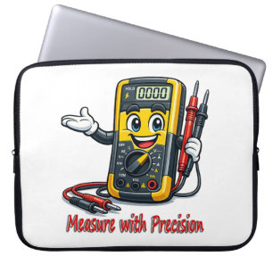 Multimeter Cartoon Maß mit Präzision Laptop-Hülle Laptopschutzhülle
