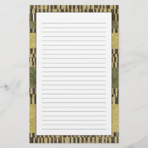 Multipatterned Platten-Malerei Briefpapier