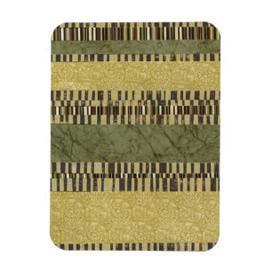 Multipatterned Platten-Malerei Magnet