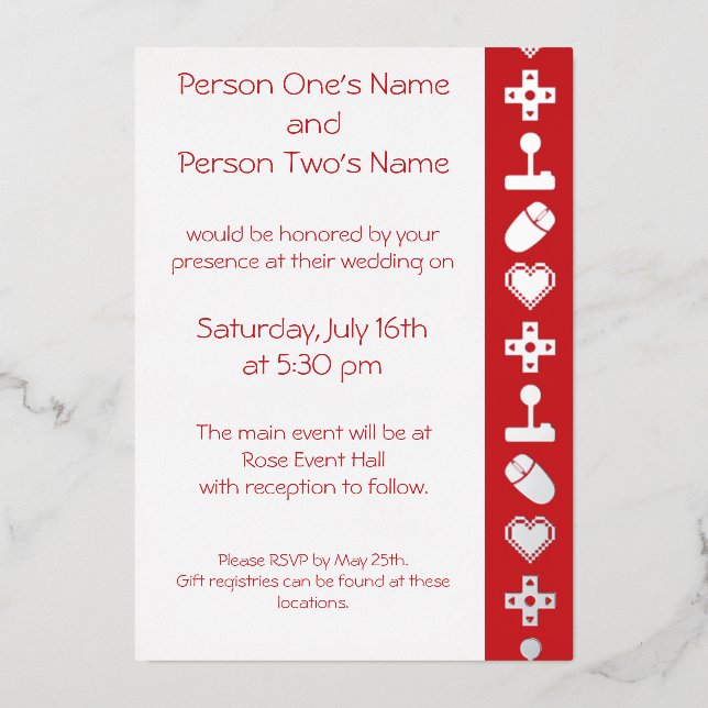 Multiplayer-Modus in Cherry Foil Einladung (Vorderseite)