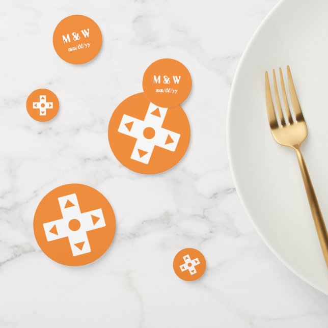 Multiplayer-Modus in Orange Table Confetti Konfetti (Gruppe)