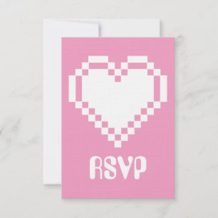 Multiplayer-Modus in Petal Pink RSVP-Karte RSVP Karte
