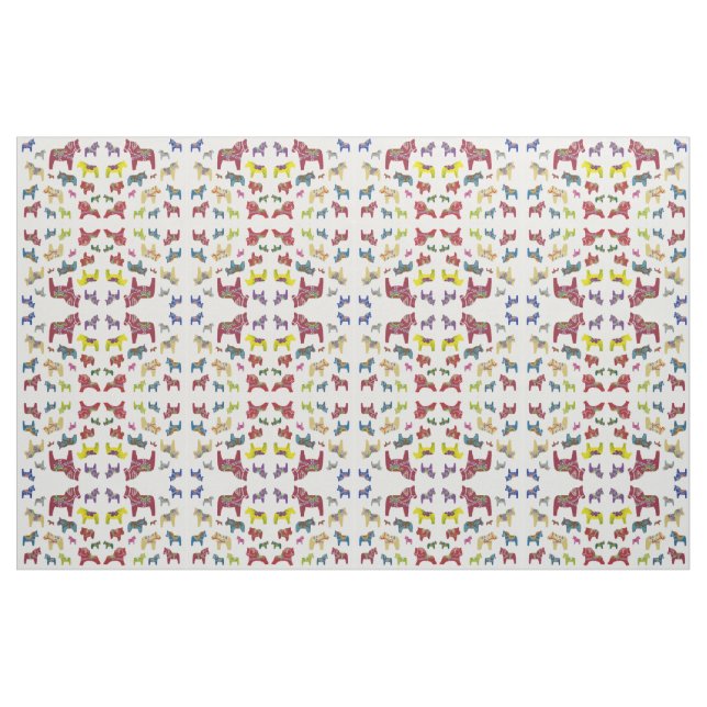 Multiple Color Dala Horse Stoff (Fat Quarter (45,7 x 55,9 cm))