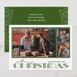 Multiple Foto Green Frohe Weihnachten