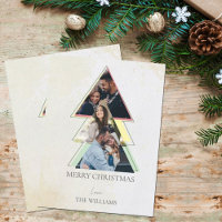 Multiple Foto Tree Frohe Weihnachtskarte