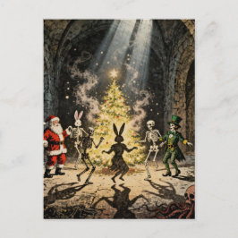 Multiple Holidays Spooky Party Postkarte