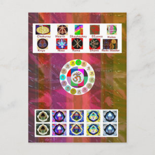 MULTIPLE Image Art - Reiki Karuna Holistic Postkarte