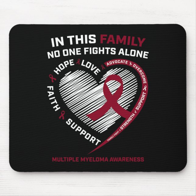 Multiple Myelom Awareness Sister Vater Blutanzunge Mousepad (Vorne)