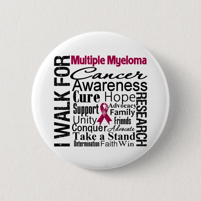 Multiple Myelom Cancer Awareness Walk Button (Vorderseite)