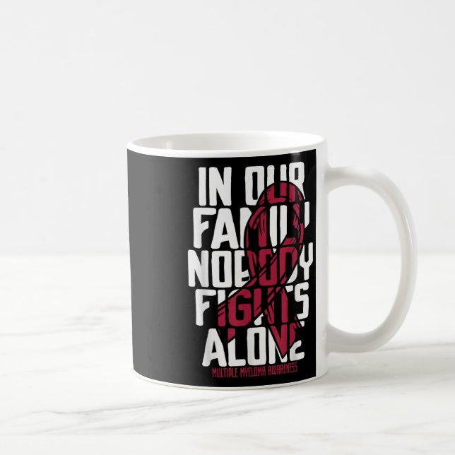 Multiple Myelom-Unterstützung Familiämisches Multi Kaffeetasse (Rechts)