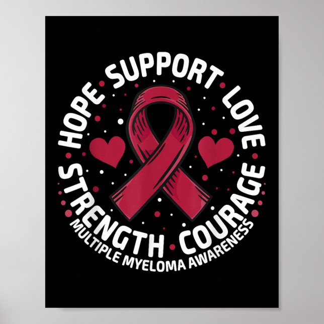 Multiple Myelom-Unterstützung Familiämisches Multi Poster (Vorne)