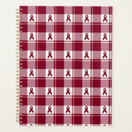 Multiple Myeloma Cancer Awareness Plaid Planner Planer