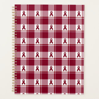 Multiple Myeloma Cancer Awareness Plaid Planner Planer