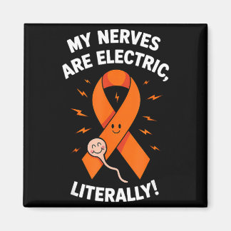 Multiple Sclerosis Awareness 2025 -orange Ribbon_  Magnet