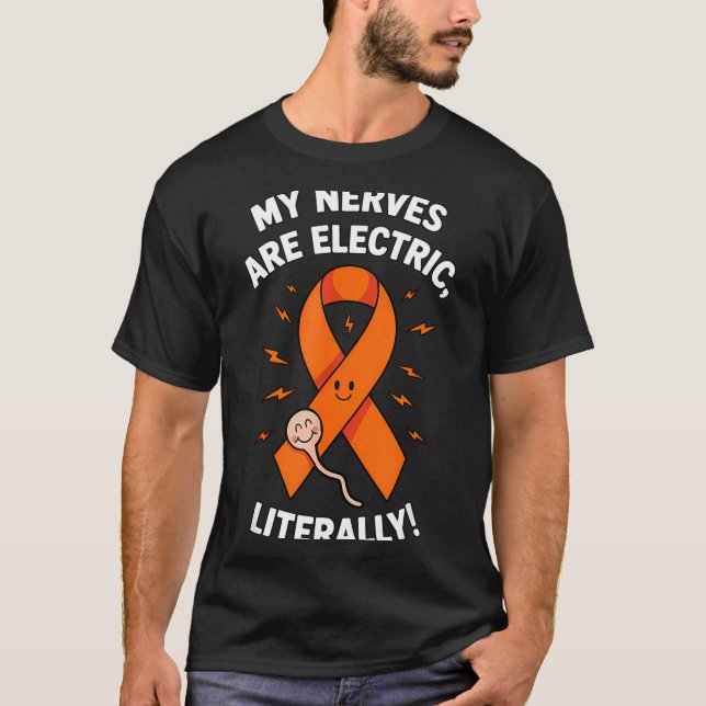 Multiple Sclerosis Awareness 2025 -orange Ribbon_  T-Shirt (Vorderseite)