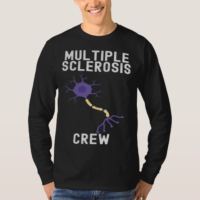 Multiple Sclerosis Awareness Cute Quotes Family T-Shirt (Vorderseite)